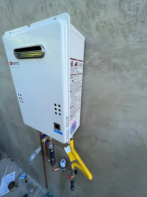 Tankless water heater installation for Howards Grove homes